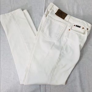 Calvin Klein White Jeans Women’s Size 8 inseam 32
